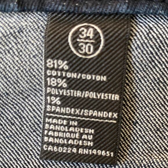 Buffalo David Bitton Max-x Skinny Stretch Jeans Men 34x30 Dark Wash Denim NWT - Picture 7 of 8